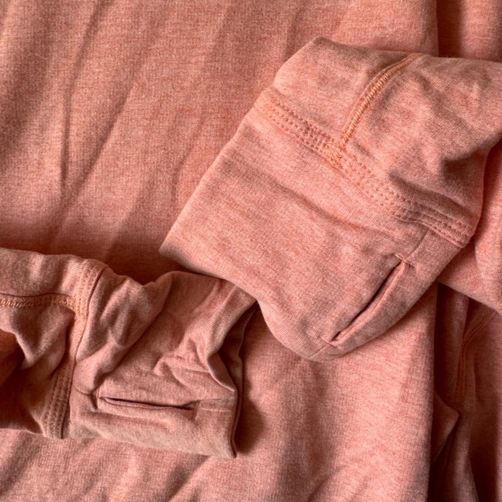 Lululemon Stress Less Hoodie Pockets Cowl Hood Lightweight Terry Stretch Top 8 - Picture 8 of 16